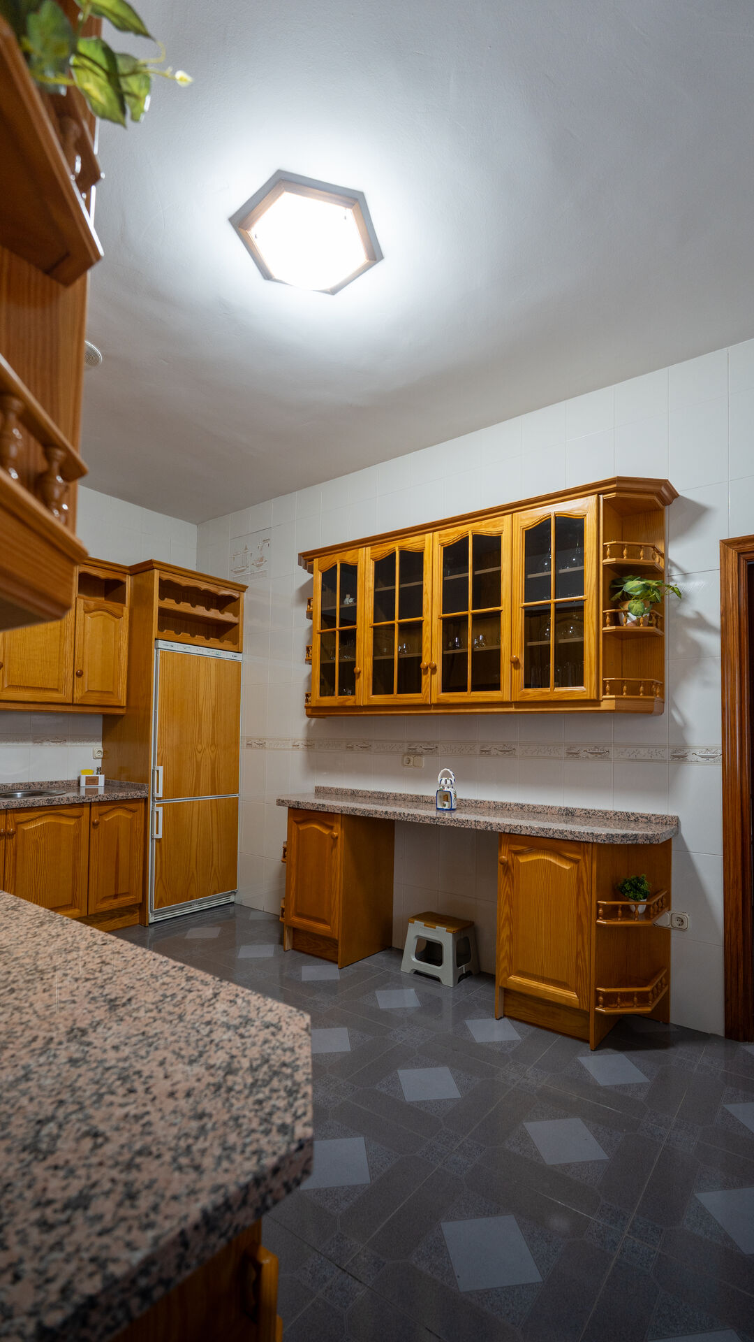 Vista vertical cocina